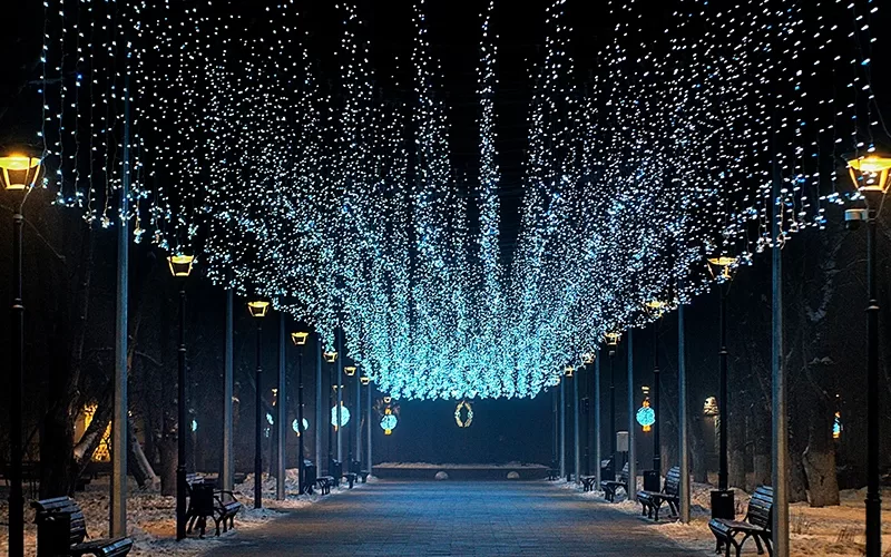XMAS DIMMER — Parks & Walkways use case